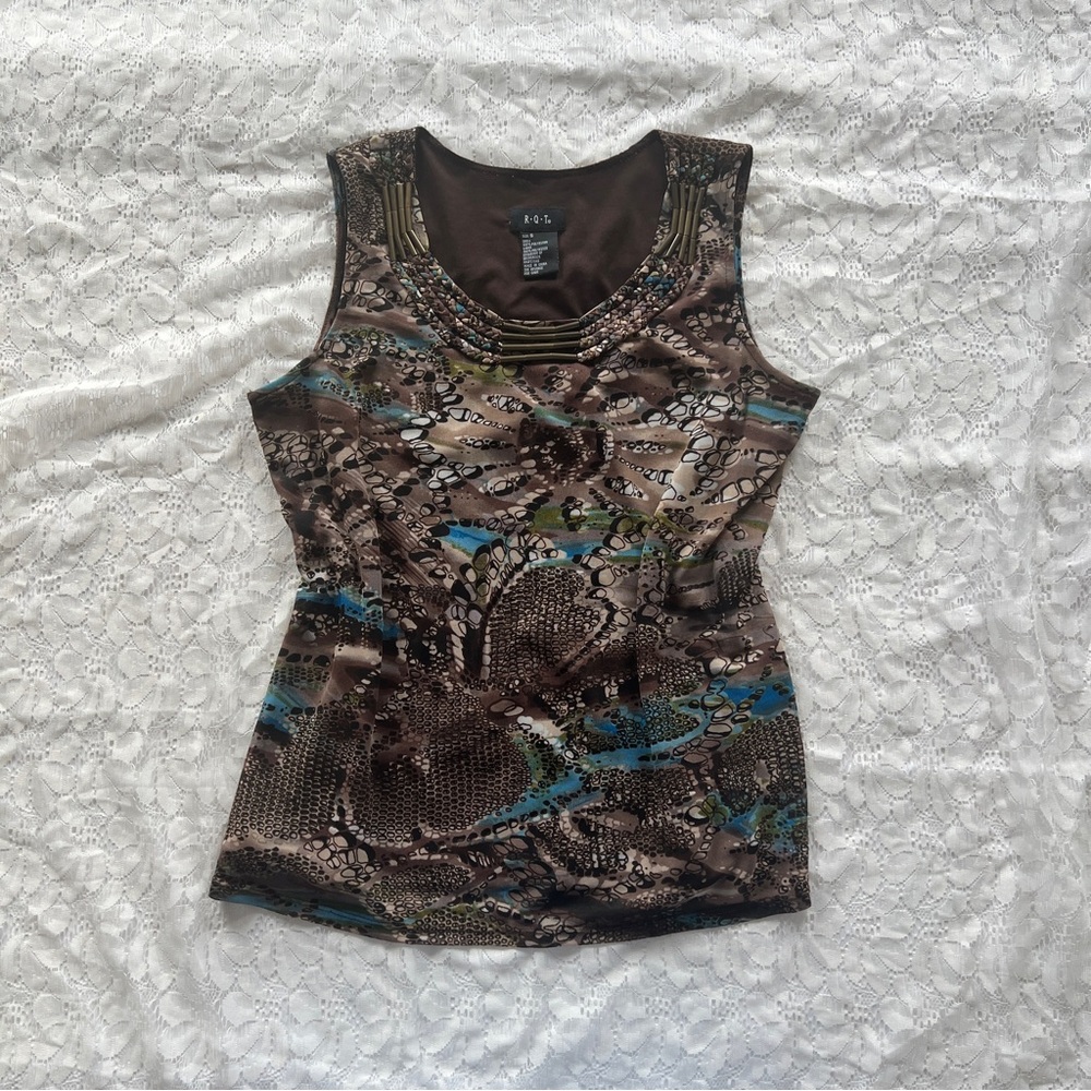 Vintage R.Q.T Boho Tank Top